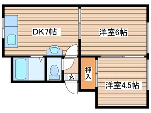 マンション三宅（Ａ．Ｃ）の物件間取画像